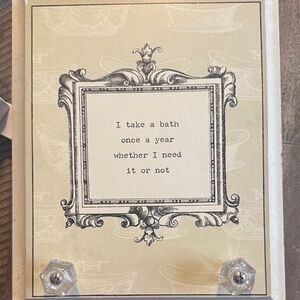 Elegant Cream Bath Sign